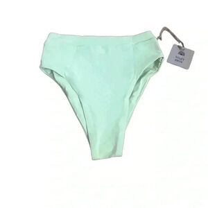Toast Swim Signature High Waisted Bottom Lily Green Size XS NWT